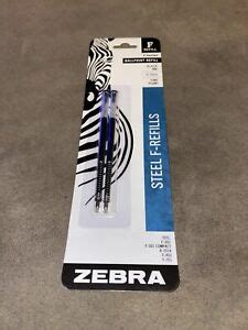 (2) 2 Packs F-Refill Zebra F-301 F301 F-402 F-701 Stainless Steel Pen ...