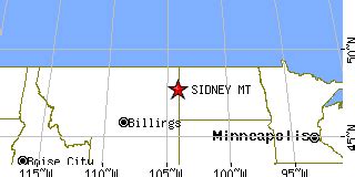 Sidney, Montana (MT) ~ population data, races, housing & economy