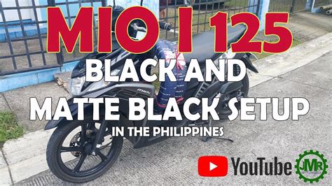 MIO I 125 Black and Matte Black 2020 Setup - YouTube