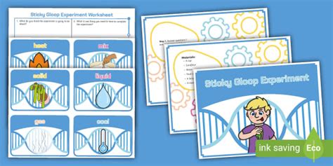 Sticky Gloop Experiment Inclusion (teacher made) - Twinkl