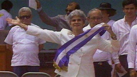 April 25, 1990: Violeta Chamorro Is Nicaragua's First Female President Video - ABC News