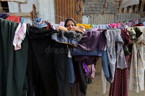 Palestinians in the Streets of Rafah Refugee Camp in the Southern Gaza ...