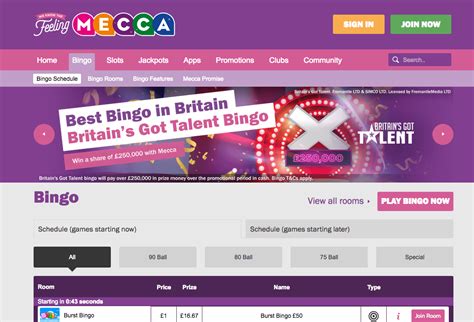 Mecca Bingo Review - Deposit £10 and get £30 bonus and 20 free spins