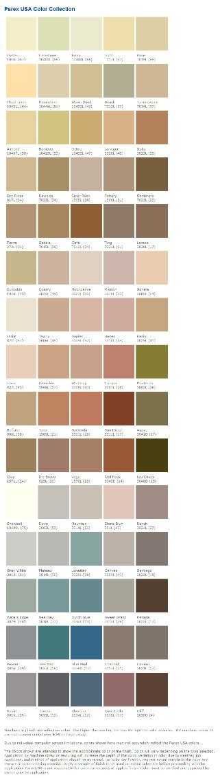 7 Of The Most Popular Stucco Color Charts, All In One Place!