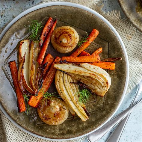 Balsamic Roasted Fennel and Carrots - Healthy World Cuisine