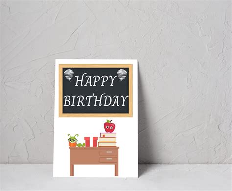 Printable Birthday Cards For Teachers