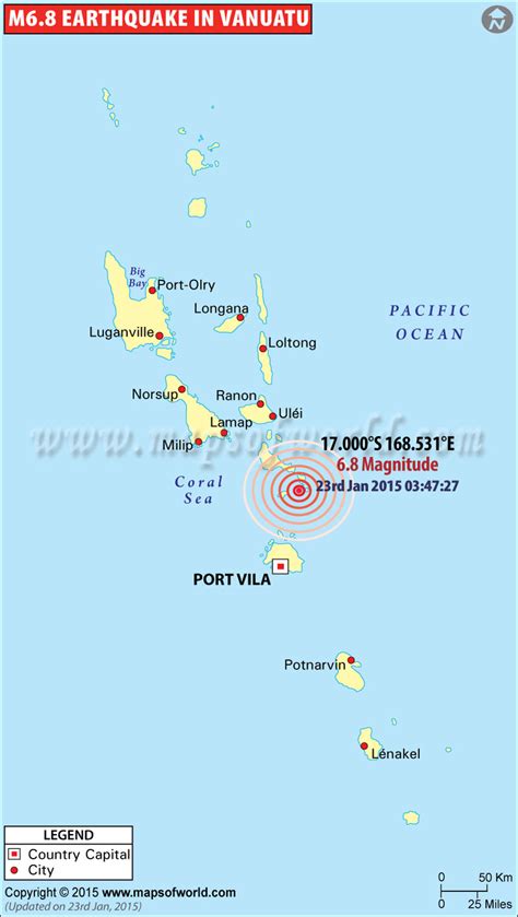 M6.8 Earthquake in Vanuatu