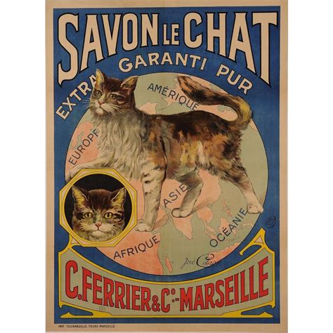 cats in vintage advertising - Google Search Vintage French Posters, Vintage Images, French ...