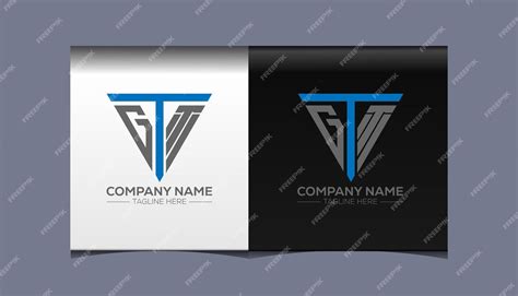 Premium Vector | Gtt initial modern logo design vector icon template