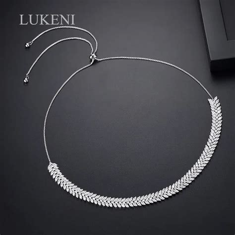 LUKENI Elegant Brand Luxury White Color Zircon Adjustable Pendant ...