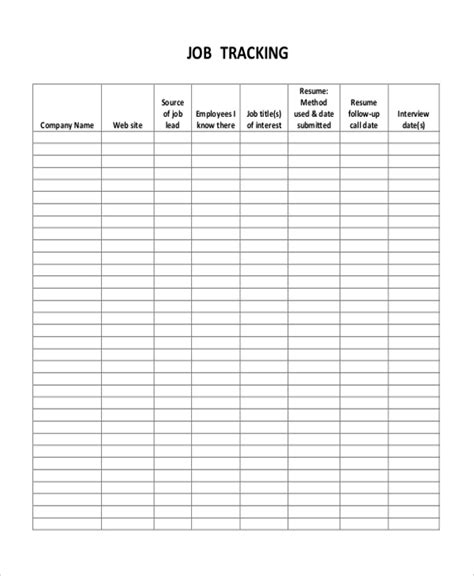 FREE 20+ Sample Tracking Forms in PDF | MS Word | MS Excel