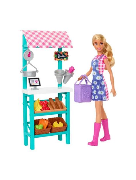 Barbie Farmers Market Playset Children Toy for Girls ages 3 years up