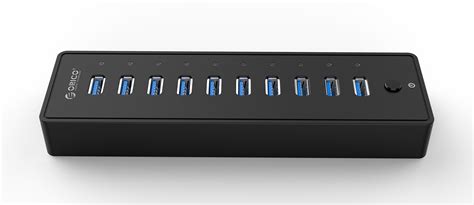 ORICO Powered USB Hub, 10 Ports 36W USB 3.0 Data Hub with 12V/3A Power ...