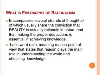 Rationalism | PPT