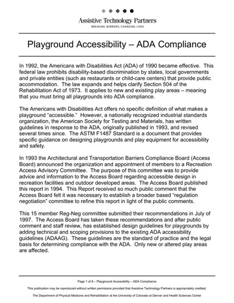 Playground Accessibility – ADA Compliance