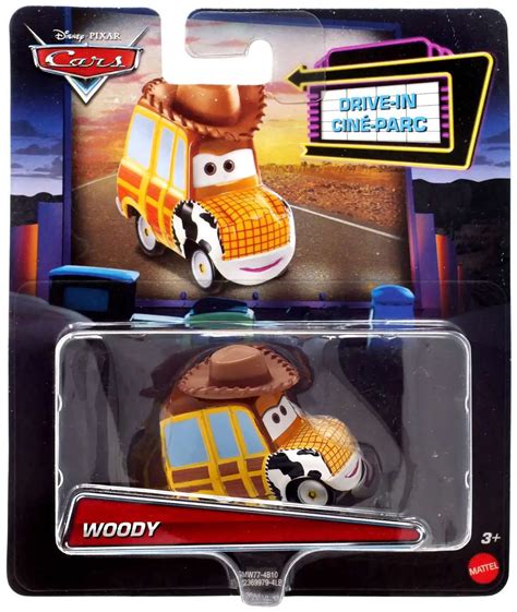 Disney Pixar Cars Drive-In Woody 155 Diecast Car Mattel Toys - ToyWiz