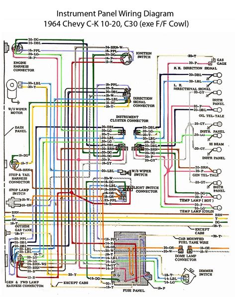 ELECTRIC: Wiring Diagram - Instrument Panel | 1963 chevy truck, Chevy trucks, Electrical wiring ...