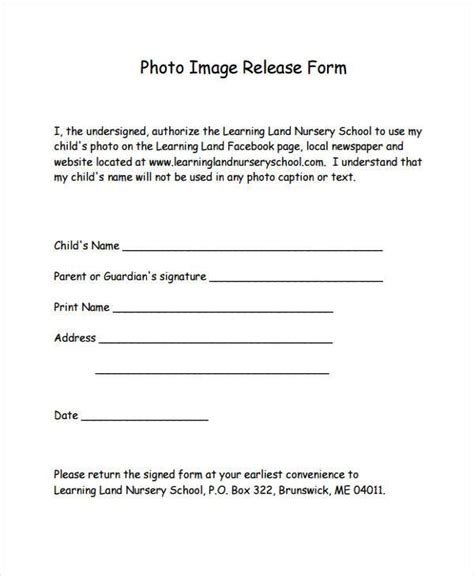 Free Printable Release Forms - Printable Forms Free Online