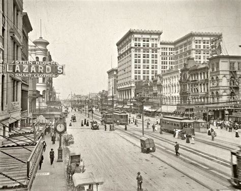 1910 NEW ORLEANS, Canal Street, Antique view, America, 20"x16" PHOTO, Beautiful | New orleans ...