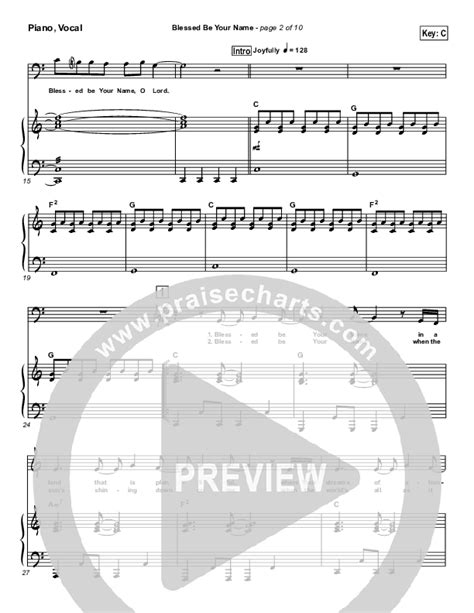 Blessed Be Your Name Sheet Music PDF (Newsong) - PraiseCharts