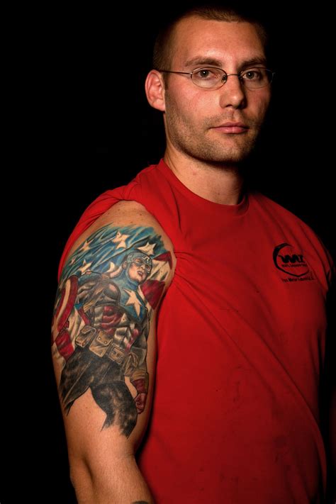 #Captain #America #Tattoo by Jason Evans @ Neon Dragon Tattoo Eagle ...
