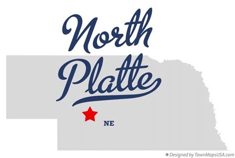 Map of North Platte, NE, Nebraska