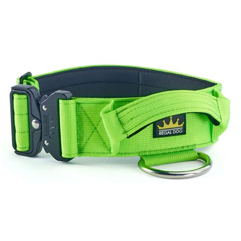 Green Tactical Collar (5cm) (v2) - REGAL DOG - Tactical Dog Collar