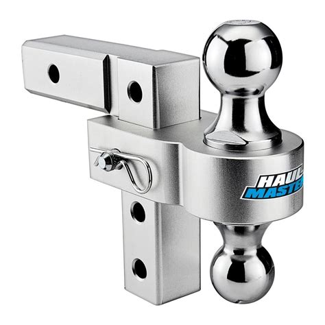 2-Ball Adjustable Aluminum Hitch, Drop Rise