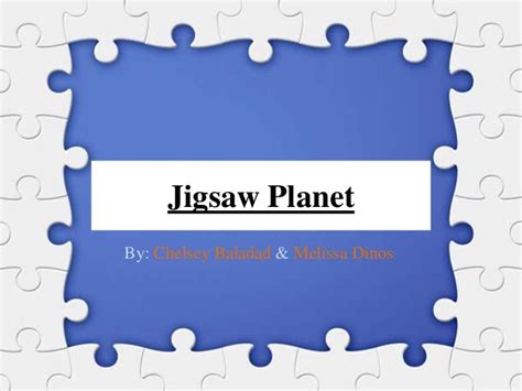 Jigsaw planet