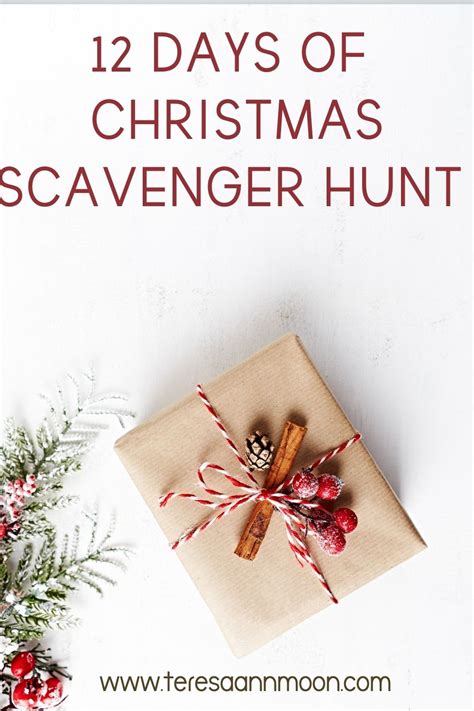 12 Days Of Christmas Scavenger Hunt Game