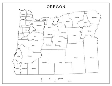 Oregon State Map By County - Anetta Mathilda