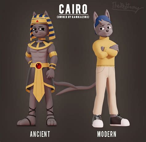 (3D Model OC) Cairo the Egyptian Sphinx Cat by TheRedToony on DeviantArt