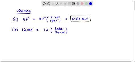 SOLVED:Convert 5.85 rad/s to revolutions per minute and degrees per second.