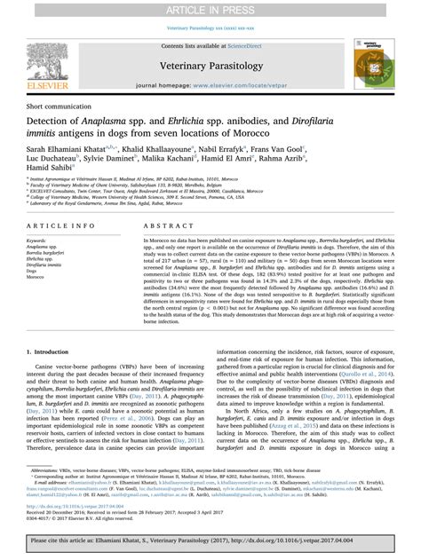 (PDF) Doxycycline: pharmacokinetics and suggested dosage in dogs and cats