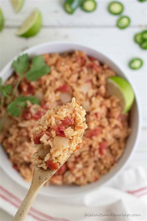 Easy and Spicy Mexican Rice - Biscuits & Burlap