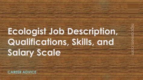 Ecologist Job Description, Skills, and Salary - NigCareers