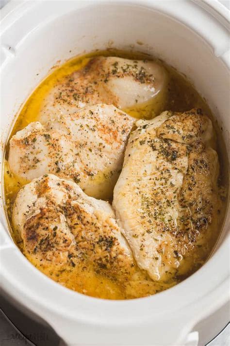 JUICY Slow Cooker Chicken Breast - The Recipe Rebel