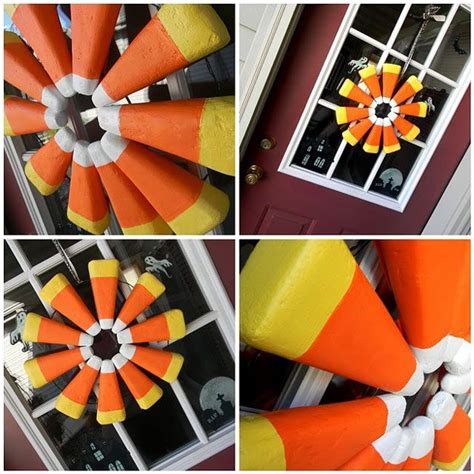 Sweet Wreath | Candy corn crafts, Fun halloween crafts, Candy corn