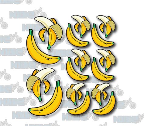 Banana Frame & Fork Embellishments Bike Stickers