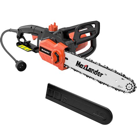 Buy MAXLANDER Electric Chain Saw, 9 Amp Corded Chainsaw, 15m/s with 14 Inch Chain and Bar, Light ...