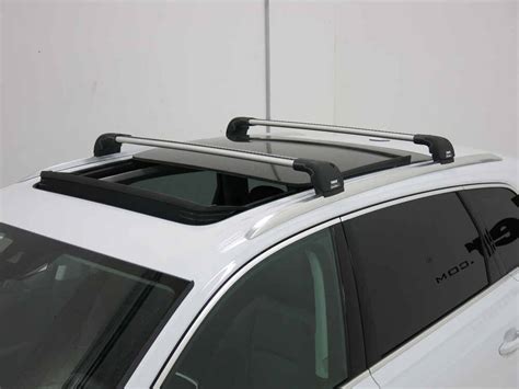 Audi Q7 Thule AeroBlade Edge Roof Rack - Fixed Mounting Points/Flush, Factory Side Rails ...