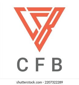 Letter Cfb Triangle Logo Design Stock Vector (Royalty Free) 2207322289 ...