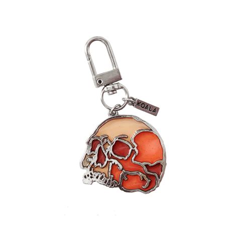 Faux Stained Glass Skull Keychain – Koala Art & Design