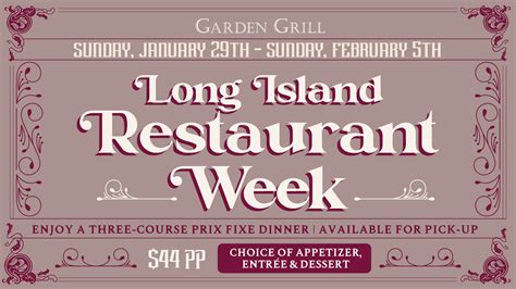 Long Island Restaurant Week | Thegardengrill