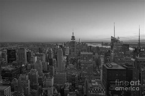 Top of the Rock at Sunset BW Photograph by Michael Ver Sprill - Fine Art America