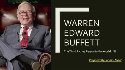 Warren Buffett -a short biography | PPT