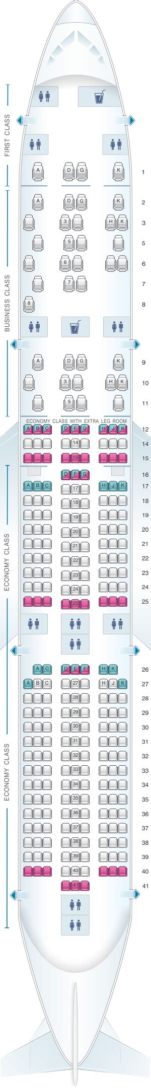 Seat Map Malaysia Airlines Airbus A350 900 | SeatMaestro