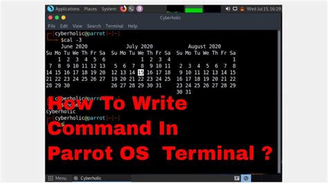 What Is Terminal And How We Can Write Command In Terminal Of Parrot OS ...