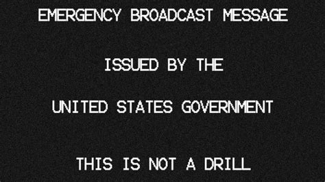 Scary Emergency Alert Message - Horror | Emergency, Messages, Public service announcement