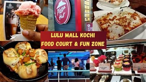 Lulu mall Kochi food court & fun zone | Pizzahut | MomoMia Pizza ...